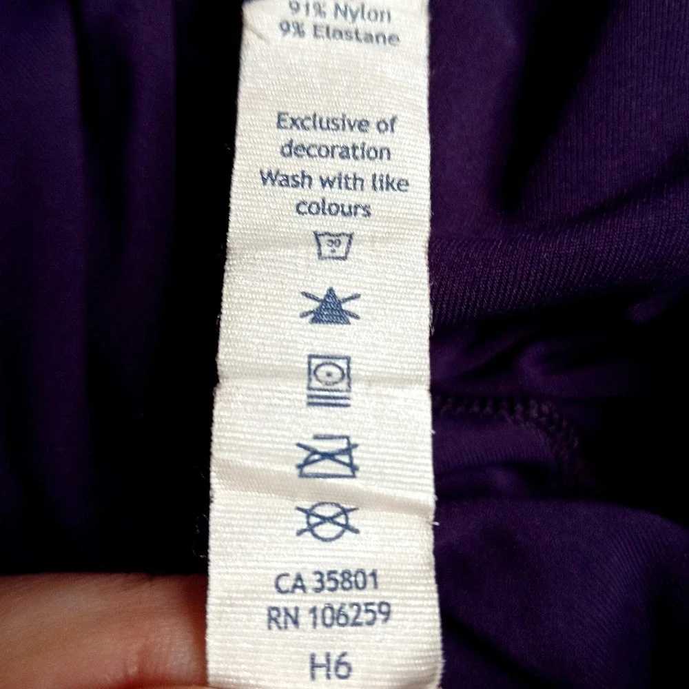 Lululemon Athletica Pants Womens 10 Purple‎ Capri Running Zip Pocket Reflective